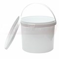 Дигрус Ведро пластиковое 5 литров с контр. замком, белое ВПкз5-Б/Д ВПкз5-Б/Д