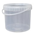 Дигрус Ведро пластиковое 5,6 литра с крышкой, прозрачное. ВП-5,6-КрП/Д