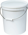 Дигрус Ведро пластиковое 15 литров с крышкой, белое ВП-15-К/Д ВП-15-К/Д
