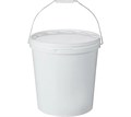 Дигрус Ведро пластиковое 20 литров круглое с металлической ручкой с крышкой ВП-20-К/Д