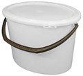 Дигрус Ведро пластиковое 15 литров овальное ПНД, белое ВП-15-О/Д ВП-15-О/Д