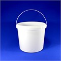 Дигрус Ведро пластиковое 5,6 литра с крышкой, белое. ВП-5,6-КрБ/Д