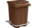 Мусорный контейнер Дигрус 60 л  с педалью  коричневый 22.С29-К/Д 22.С29-К/Д