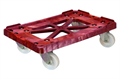 Тележка Дигрус п/э красная, колеса полиамидные Т-6417-КП-К/Д Т-6417-КП-К/Д