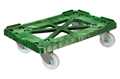 Тележка Дигрус п/э зелёная, колеса полиамидные Т-6417-КП-З/Д Т-6417-КП-З/Д