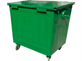 Дигрус Контейнер металл 1100л. с крышкой, на колёсах, цв. зеленый, арт. КМ-1100-ККЗ/Д КМ-1100-ККЗ/Д