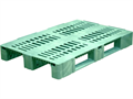 Дигрус Паллет 1200х800х150 перфорированный (версия 2), на 3-х полозьях зеленый ПП-12х80х15-В2З/Д
