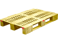 Дигрус Паллет 1200х800х150 перфорированный усиленный (версия 2), на 3-х полозьях желтый ППу-В2Ж/Д