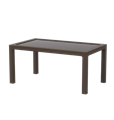 Стол прямоугольный со стеклом РАТТАН 13728
