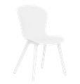 Стул ЛОФТ с пластиковыми ножками Белый 13751