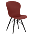 Стул ЛОФТ с ножками металл и дерево Бордовый 13756