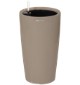 Кашпо круглое ДЕЛЮКС ЛОНГ мокко 18 литров 13876