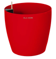 Кашпо круглое ДЕЛЮКС красное 100 литров 13888
