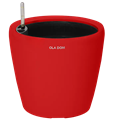 Кашпо круглое ДЕЛЮКС красное 42 литра 13895