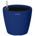 Кашпо круглое ДЕЛЮКС кобальт 42 литра 13897