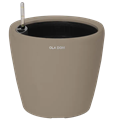 Кашпо круглое ДЕЛЮКС мокко 16 литров 13905
