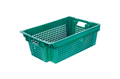 Ящик  Дигрус 600х400х200 1,5кг. дно сплошное, стенки перфорированные зелёный Я-60.40.20-СдПсЗ/Д Я-60.40.20-СдПсЗ/Д