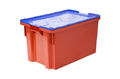 Ящик Дигрус п/э сплошной 600х400х300 красный с синей крышкой Я/СПЛ-6430-КР-КРСКР/Д Я/СПЛ-6430-КР-КРСКР/Д