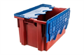 Ящик Дигрус п/э сплошной 600х400х300 красный с синей крышкой Я/СПЛ-6430-КР-КРСКР/Д Я/СПЛ-6430-КР-КРСКР/Д
