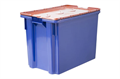 Ящик Дигрус п/э сплошной 600х400х400 синий с оранжевой крышкой Я/СПЛ-6440-КР-СОКР/Д Я/СПЛ-6440-КР-СОКР/Д