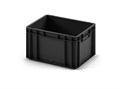 Дигрус Пластиковый ящик(евроконтейнер) 400х300х220   черный с гладким дном  EC4322-ЯЧ/Д EC4322-ЯЧ/Д
