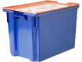 Дигрус Ящик сплошной 600х400х415 Safe Pro синий с оранжевой крышкой Я/СПЛ-6440Р-КР-СОКР/Д Я/СПЛ-6440Р-КР-СОКР/Д