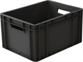 Дигрус Ящик сплошной 400х300х220 мм, объем 21 л., чёрный. арт ЯС-40х30х22-Ч/Д ЯС-40х30х22-Ч/Д