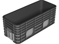 Дигрус Ящик сплошной 1200х500х455 мм, чёрный ЯС-120545-Ч/Д ЯС-120545-Ч/Д